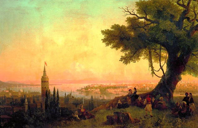 View of Constantinople by Evening Light: 1846
