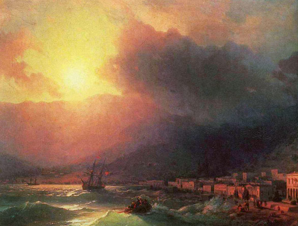 View of Yalta, Evening: ca 1860-70