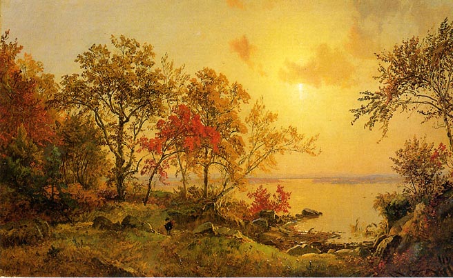 Autumn Landscape, View of Greenwood Lake: 1875
