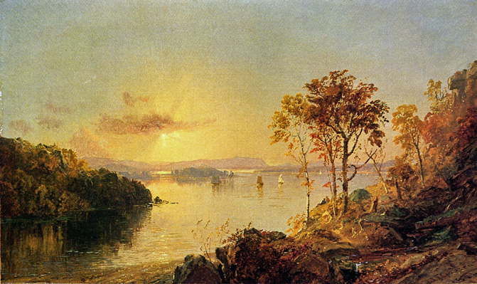 Figures on the Hudson River: 1874