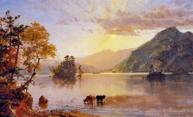 Lake George 'Sun Behind a Cloud': 1866