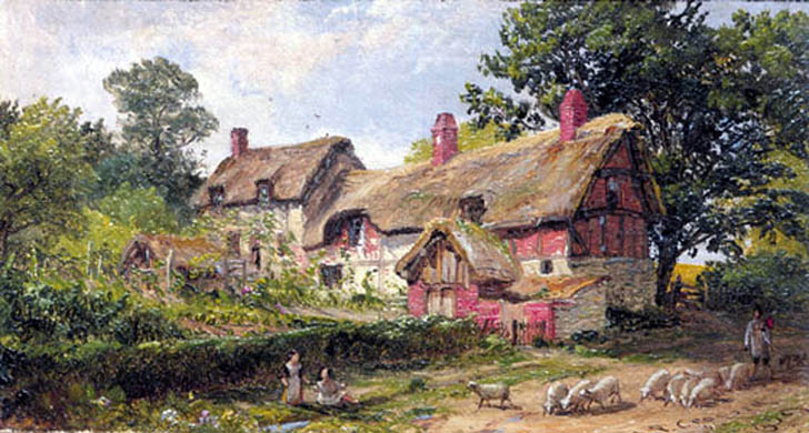 Study of Anne Hathaway's Cottage: 1859