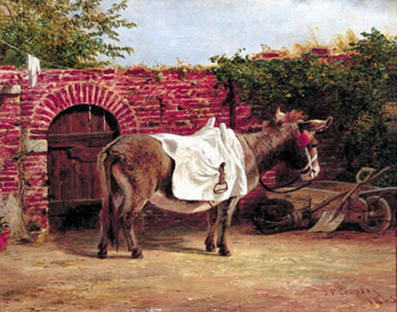 Study of a Donkey: 1865
