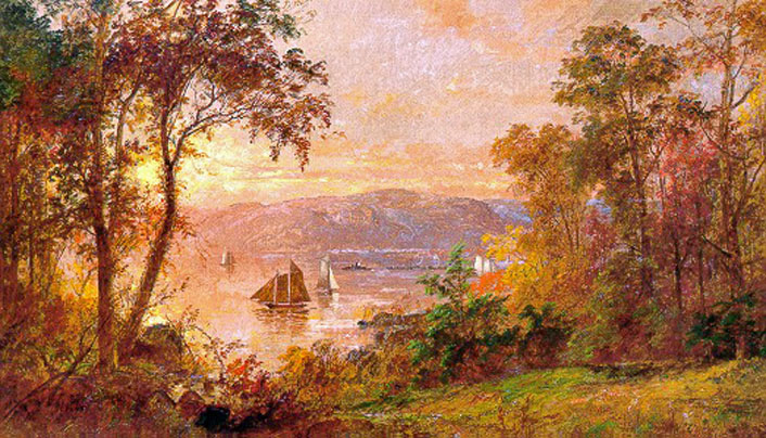 The Hudson at Tappan Zee:  1883