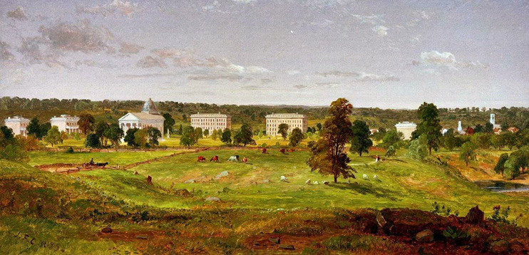 University of Michigan by Jasper Cropsey: 1855