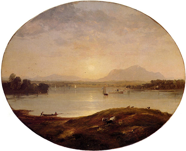 View on the Hudson River: 1852