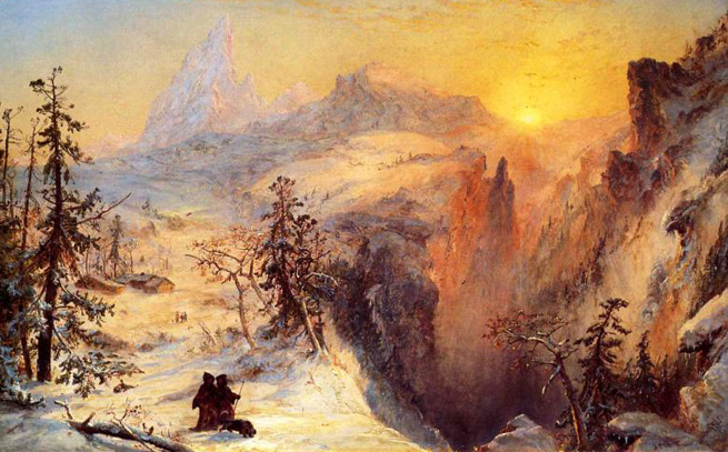 Winter in Switzerland: 1860