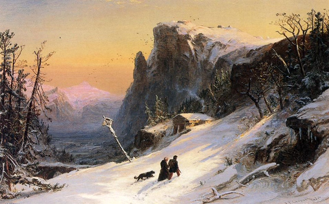 Winter in Switzerland: 1861