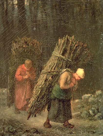 Peasant Women with Brushwood: ca 1858