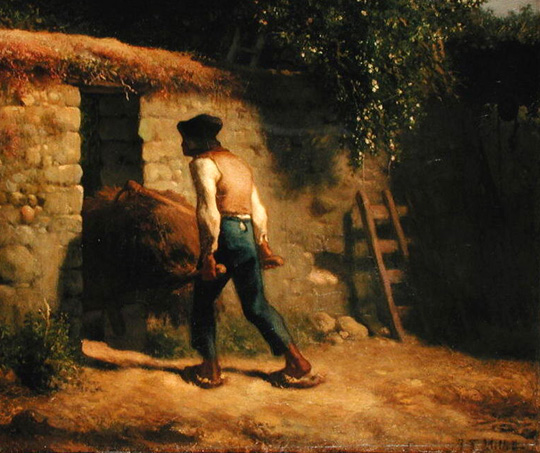 Peasant with a Wheelbarrow: 1848