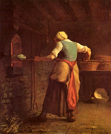 Woman Baking Bread: 1854