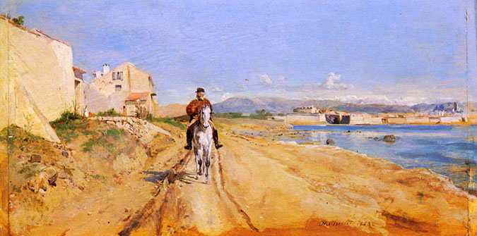 Self Portrait along the Route De La Salice, Antibes: 1868