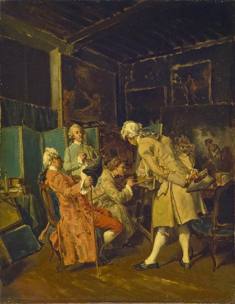 The Painter in his Studio: 1872