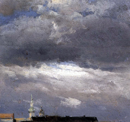 Cloud Study, Thunder Clouds over the Palace Tower at Dresden: 1825