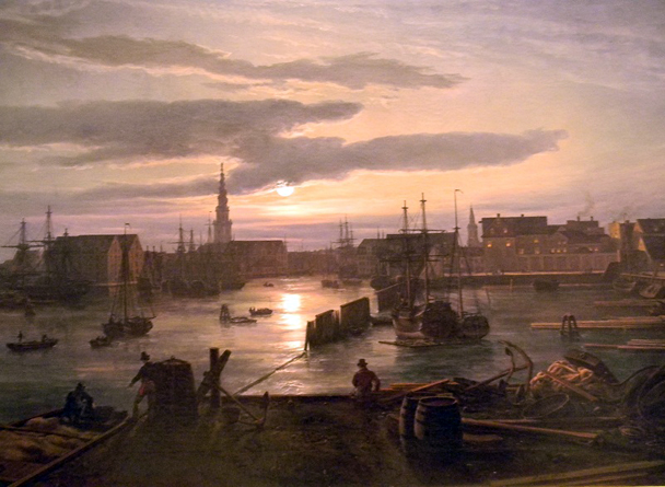 Copenhagen Harbor by Twilight: 1846
