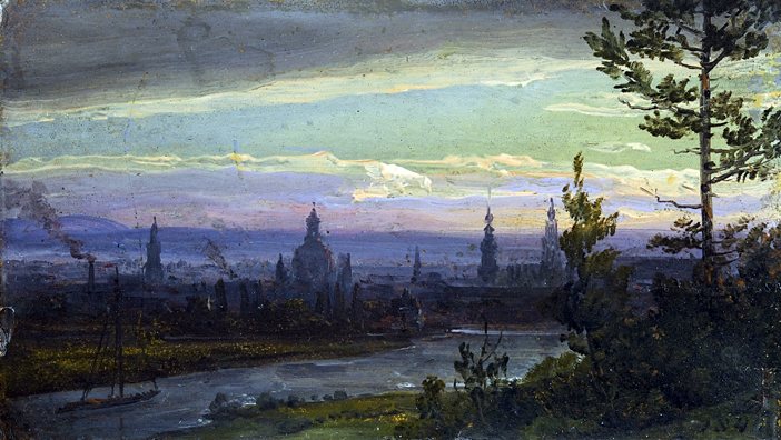 Dresden at Night: 1845
