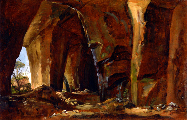 Grotto near Naples: 1821