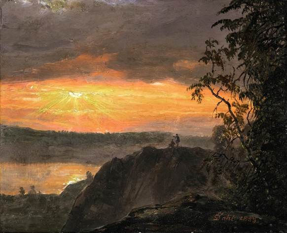 Landscape in Evening Light: 1853
