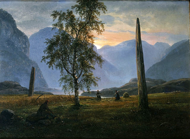 Landscape with Memorial Stones: 1839