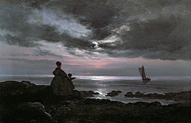 Mother and Child by the Sea: 1840