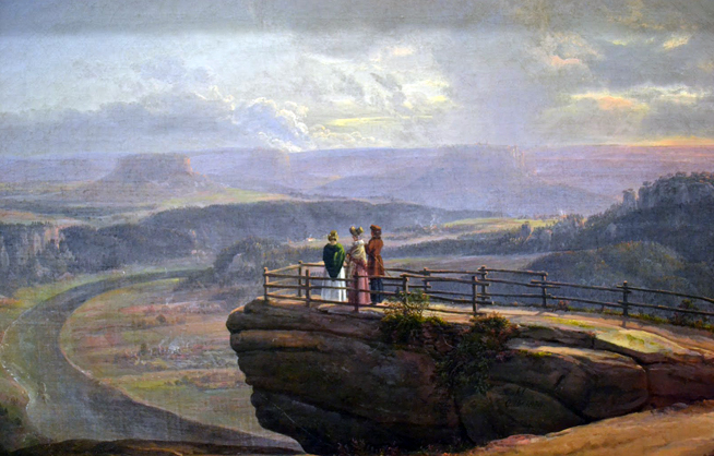 View from Bastei: 1819