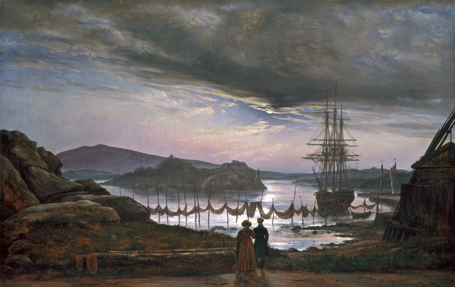 View from Vaekero near Christiania: 1827