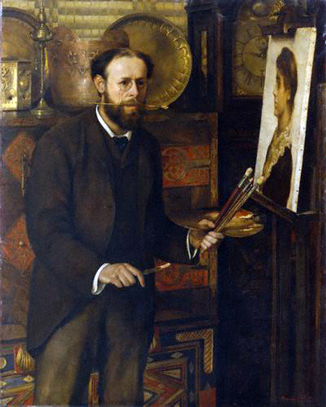 Portrait of John Collier by Marion Collier: ca 1882-83