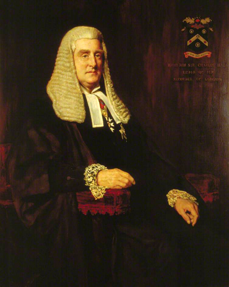 Sir Charles Hall, Recorder of London: 1895
