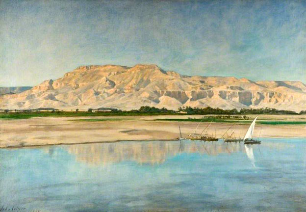 Theban Hills from Luxor: 1920