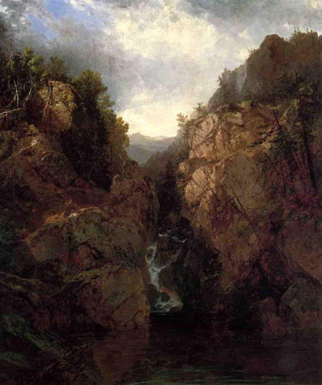 A Woodland Waterfall: ca 1855