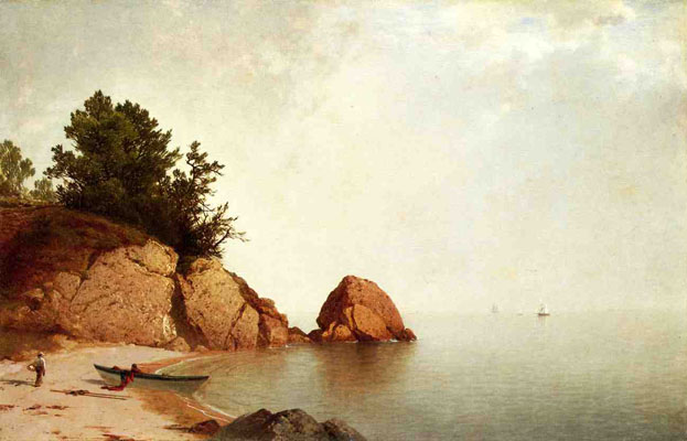 Beach at Newport: ca 1869-72