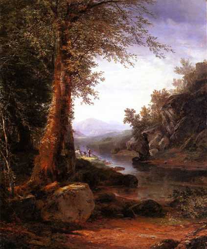 Hunters on a Riverbank: 1850