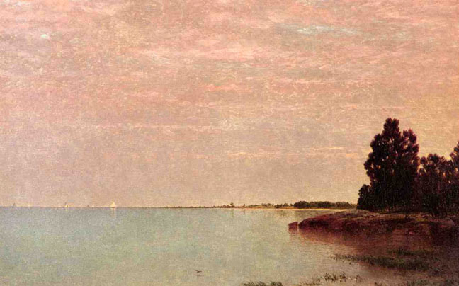 Long Neck Point from Contentment Island, Darien, Connecticut: ca 1870-72