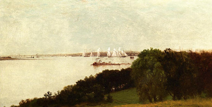 Newport Harbor and the Home of Ida Lewis: ca 1871
