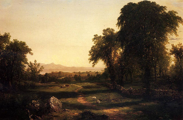 Path over the Field, A Reccollection of the Hudson: 1852