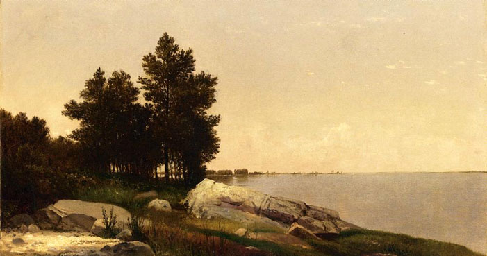 Study on Long Island Sound at Darien, Connectucut: 1872