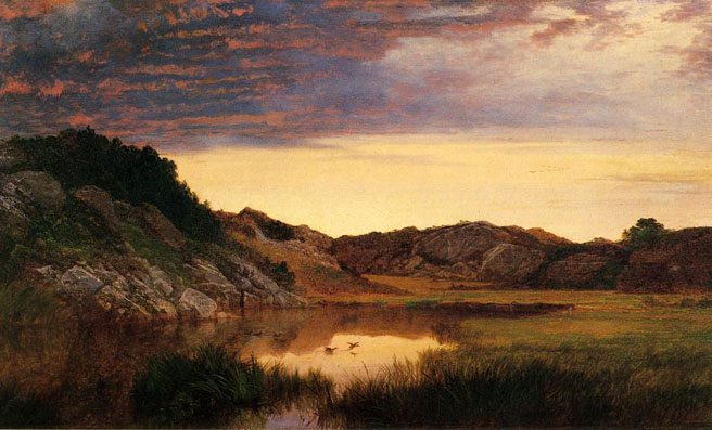 Sunrise among the Rocks of Paradise, Newport: 1859