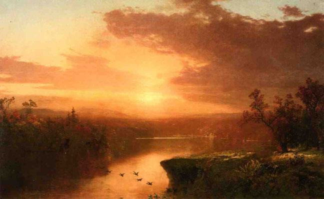 Sunset over Lake George: 1867