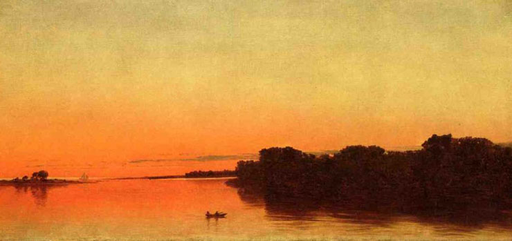 Twilight on the Sound, Darien, Connecticut: 1872