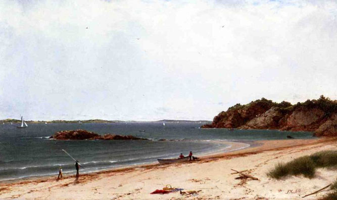 View of the Beach at Beverly, Massachusetts: 1860