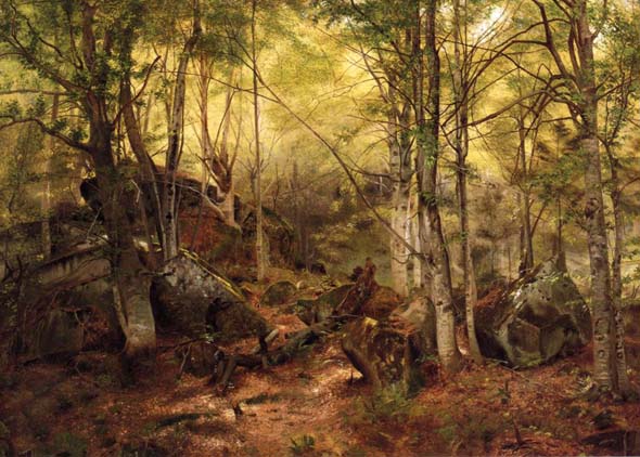 Deerhunter in the Woods: 1864