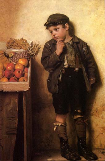 Eying the Fruit Stand: 1884