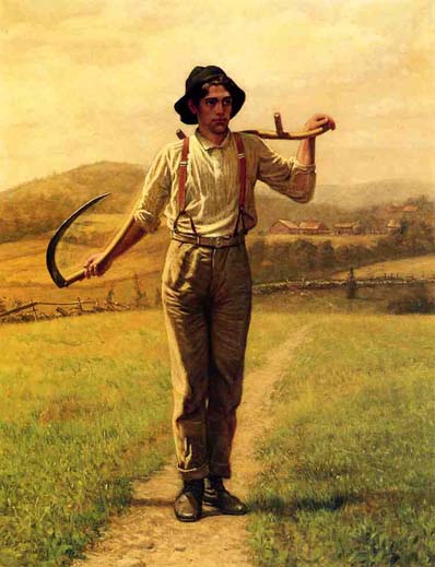 Fieldhand with a Sythe: 1909