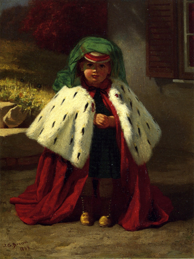 Little Girl with Ermine Coat: 1869
