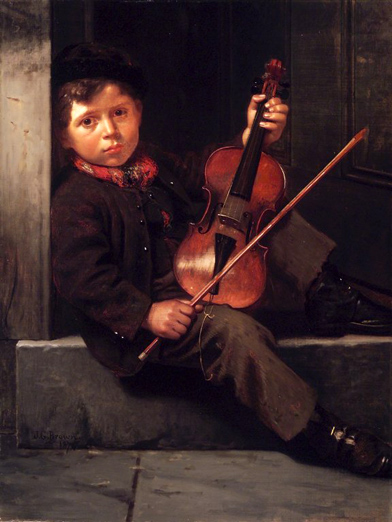 The Boy Violinist: ca 1874