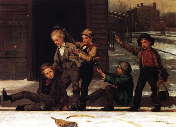 Winter Sports in the Gutter: 1875