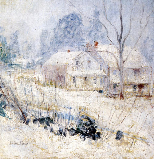Country House in Winter, Cos Cob: ca 1901