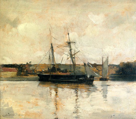 Sailing Boats, Dieppe Harbor: ca 1883-85