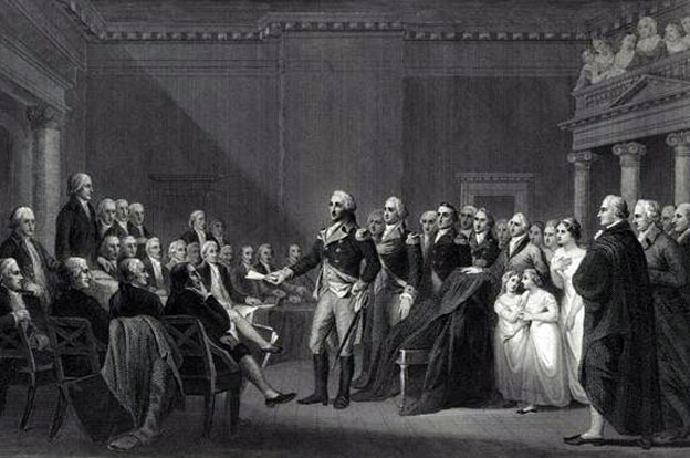 George Washington Resigning his Commission