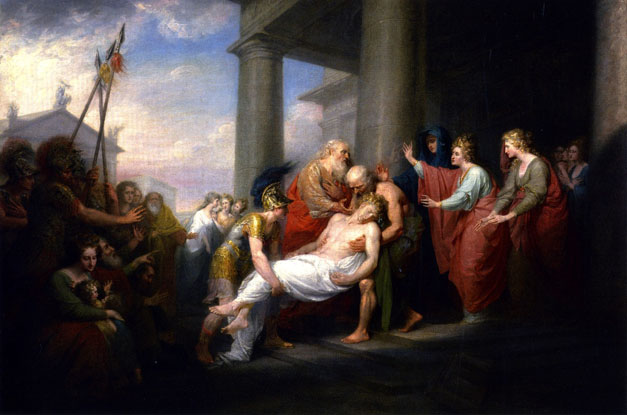 Priam Returning to his Family with the Dead Body of Hector: 1785